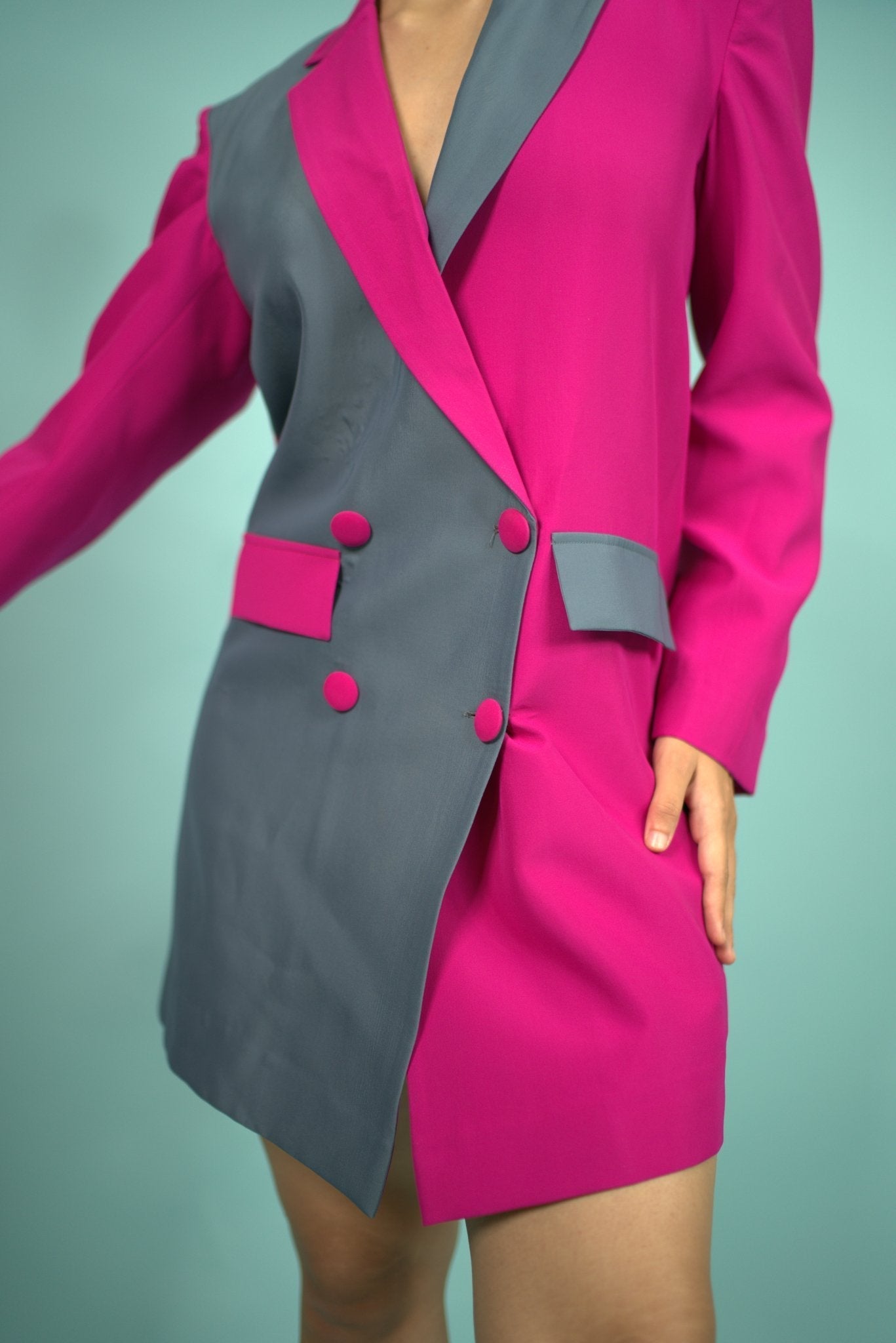 Womens Sexy V Neck Long Sleeve Mini Dress Ladies Work Suit Blazer Business  Dress | eBay
